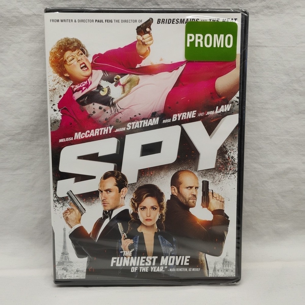 Spy (DVD, 2015) New Sealed Promo‎ Melissa McCarthy Jude Law Jason Statham
